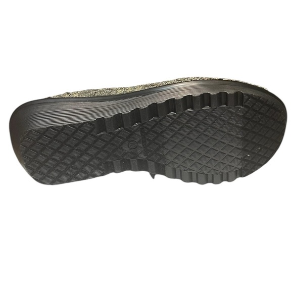 WHITE MOUNTAIN WOMENS ELLIE GOLD WOVEN WEDGE SLIP ON NWOTS SZ 10W - Picture 6 of 6